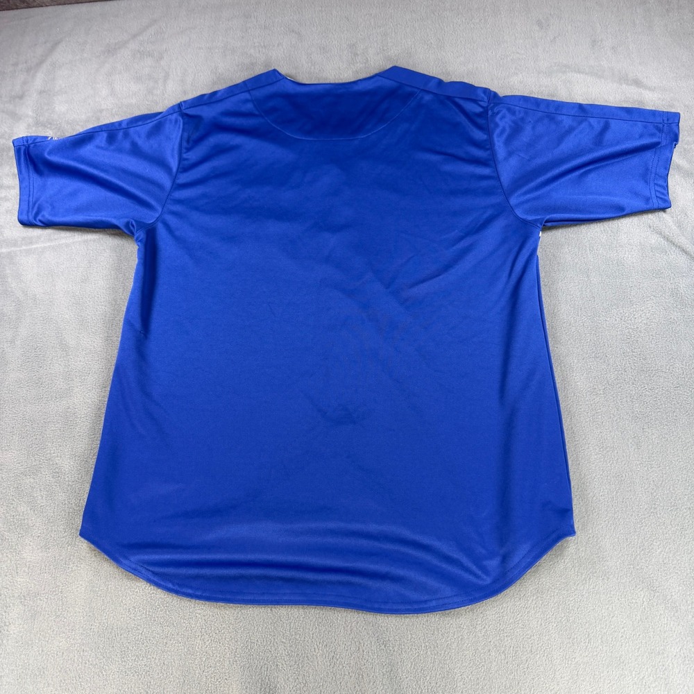 True Fan‎ Los Angeles Dodgers MLB Baseball Jersey Blue White Mens Large LA Logo - Picture 5 of 9